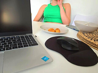 I've Had Breakfast with My Stepdad and He Caught Me Masturbating Under the Table!