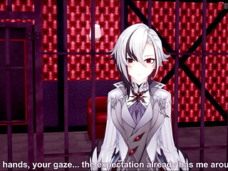 Hot blonde milf gets cuckolded in Genshin Impact animation