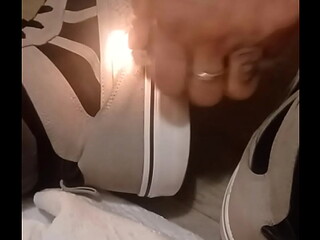 Friend has fun trashing my sneakers
