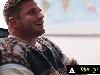 MOMMY'S BOY - A Teacher Gets Caught Fapping By Two Sexy Lesbian Colleague Who Offer Him A Threesome