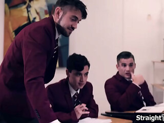 4 college boys team up against teacher