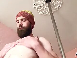 Hot Man Dancing Striptease Fondling Himself And Jerking Off Big Dick