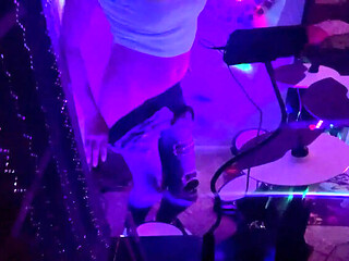WhisperBay Drummer Girl Striptease Dance HD Video