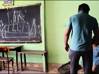 Indian Couples Sex in Uniform After the Class