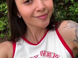 Amateur teen outdoor sex