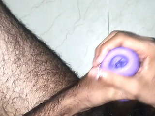 The penis was so big that the sex toy burst!!!!