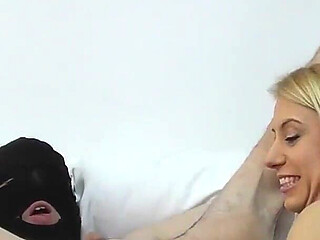 Hot and Busty MILF Stuffing Her Hands in Her Slaves Ass