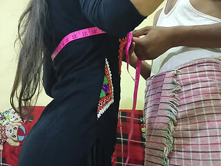 The Tailor Came to the House and Fucked the Sister-in-law on the Pretext of Taking Her Measurements.