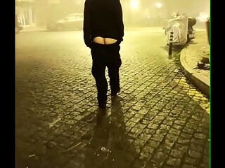 compilation of amateur boys flashing their ass in the street