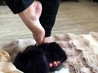 Ally kay femdom and foot fetish with horny boyfriend