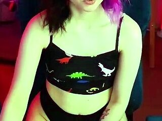 Petite amateur redheaded teen pisses and sucks cock