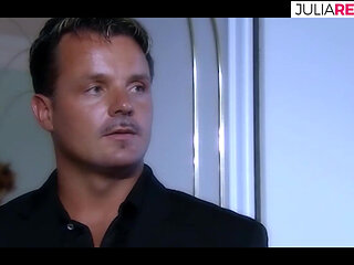 Blonde milf sucks a monster cock then gets fucked to mouth cumshot