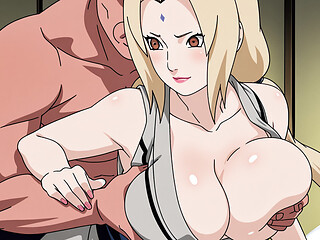 Tsunade Naruto sex handjob anime hentai animation cartoon kunoichi creampie japanese creampie big ass bounds tits