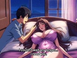 Step sister share bed with step brother in hotel