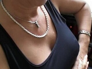Busty amateur Milf sucks and fucks with facial