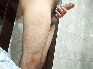 Handjob with big thick cock