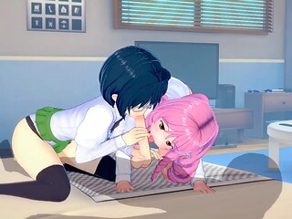 Katawa Shoujo  Misha and Shizune Threesome(3d hentai)