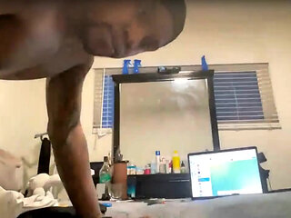 Black Ass Melts Fast with White Dildo Warmth