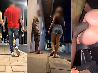 Husband Left Early on Our Date, so I Went for a Walk and Fucked Some Black Guy