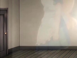 Vivid Body in the room under midnight silence