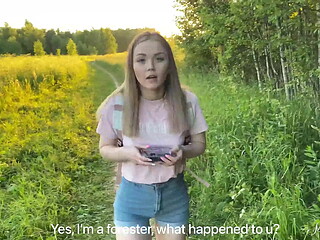 Pervy Teen Alexa Mills Gets Her Tart Packed In Da Wild!