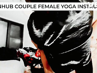 Slim yoga instructor gets lifted up by big cock