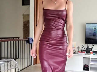 My New Leather Dress. How Do You Like It?