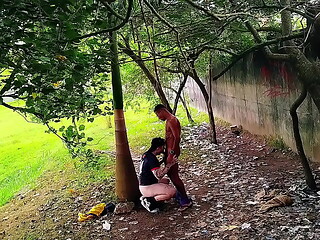 Dando pra um pauzudo na trilha quando apareceu mais um, acabei ganhando leite de todos - FULL RED