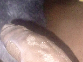 Cum Flowing off This Huge Black Allover the Follow