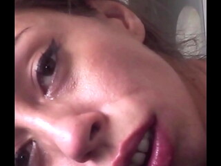Candie Cross bound tight and gagged wide. One man, two holes, non-stop fucking. Creampie incoming...