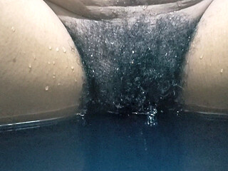Hot Wife Big Pussy Close up in Ocean Waves, Standing up Homemade Sex Carrying