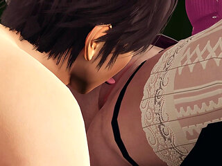 Big Tits Miu Iruma - Enjoy Wet Pussy Licking with Sensual Moans, Intense Wet POV Fingering, and Anal Vibrator Squirt