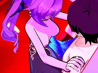 Keqing intense Sex at a Love Hotel - Genshin Impact Hentai