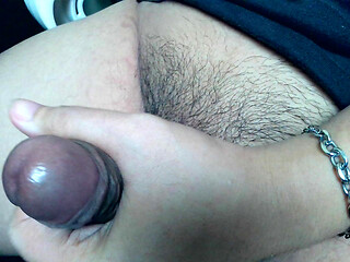 A close-up view of Chindo's cock as he masturbates until he cums part 1