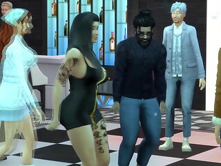Picking up a hot brunette at the club - The Xims