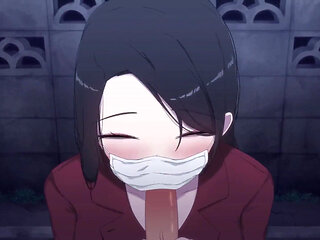 Kuchisake-onna Blowjob with Mask