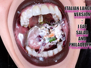 Italian Language Version - I Eat Salad and Philadelphia (video Request)