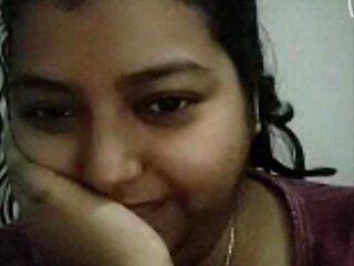 Fat horny indian girl enjoying dick masturbation on webcam