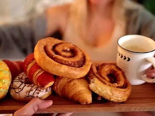 A Cozy Winter Morning in Bed  Coffee, Croissants and Making Love