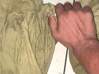 Seeing Bahbi's silver, he shook his fist .