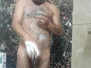 Indian desi man enjoy shower and masterbation show with neighbour police officer uncle pakistani daddy teacher army officer e gr