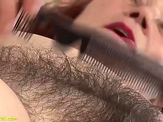 Hairy Granny Gets Rough-Fucked by Her First-Time Big-Cock Hairdresser