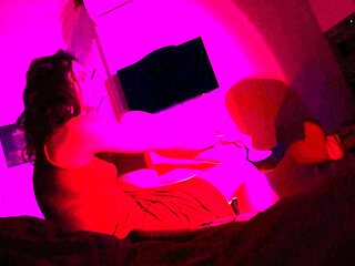 Horny Couple on Home Office POV