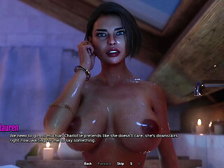 Touching My Horny Stepmom'_s Pussy While Bathing Together - 3D Hentai Animated Porn - Life in Santa County