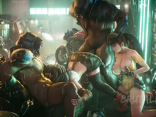 Hottest 3D babe EVE gives a wild ride in part 3