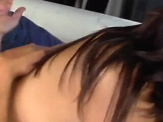 She's eighteen and Abby Lane a slut with a shaved pussy and sexy tattoos gives her pussy to a hard cock