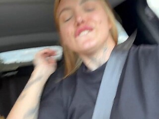 Brazilian Hentai Girlfriend Deepthroats Guilherme Ortiz in Car Swallowing Cum