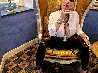 Miss Alessa Milano Smoking Spitting Ashtray Humiliation Fanclub