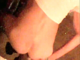 Riding big dildos in public bathroom