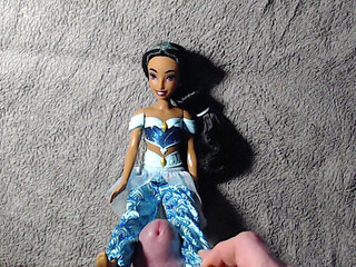 Princess Jasmin gets a lot of cum